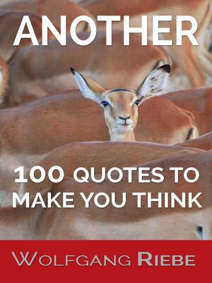 cover image of Another 100 Quotes to Make You Think
